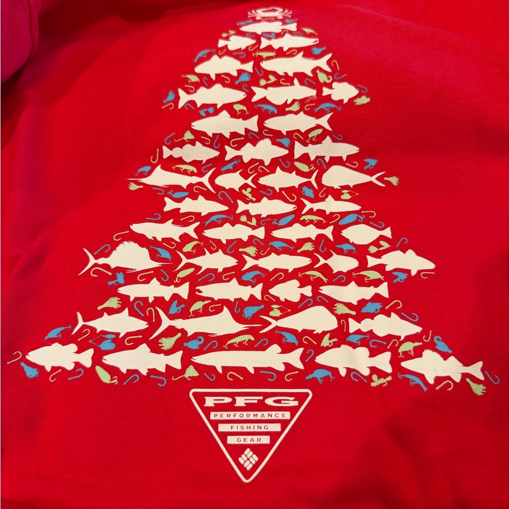 Columbia PFG Crested Red Hoodie